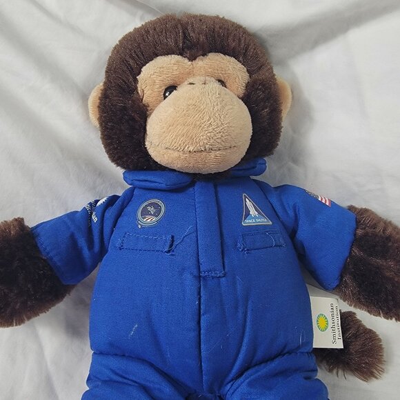 Smithsonian Institute Astronaut Plush Space Monkey Toy American Flag - Picture 4 of 5